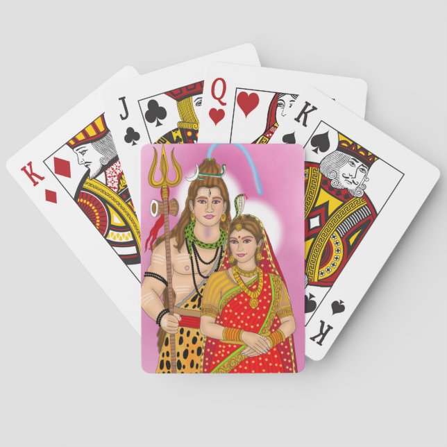 Cartas de juego de Shiv Parvati (Reverso)