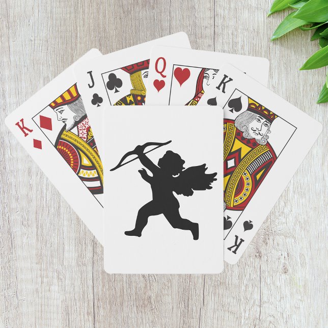 Cartas de juego de silueta cupido (Subido por el creador)