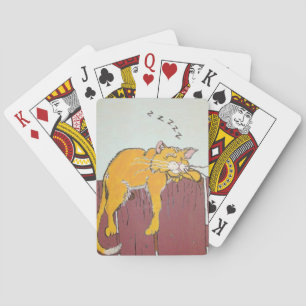Cartas de juego de Sleeping Kitty