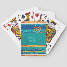 Cartas de juego de Smile Sea Isle