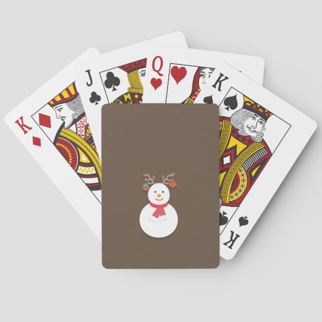 Cartas de juego de Snowman (Reverso)