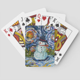 Cartas de juego de Snowman
