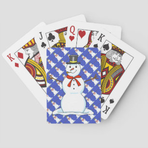 Cartas de juego de Snowman