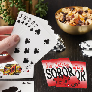 Cartas de juego de sordos devastantes inspiradas e