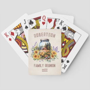 Cartas de juego de Sunflowers Forest Family Reunio