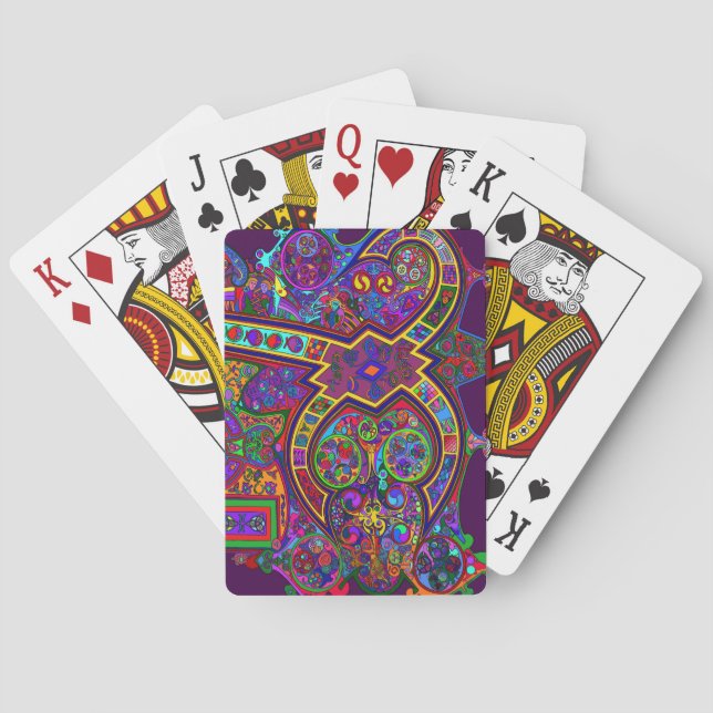 Cartas de juego de Swoop inspiradas por arte antig (Reverso)