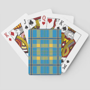 cartas de juego de tartán de plaid escocés