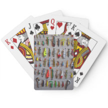 Cartas de juego de temas de pesca