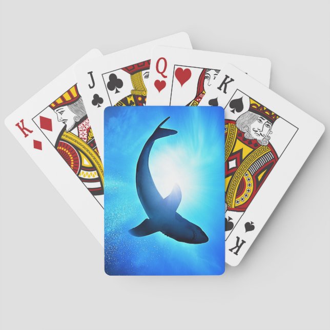 Cartas de juego de tiburón (Reverso)