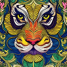 Cartas de juego de tigres salvajes