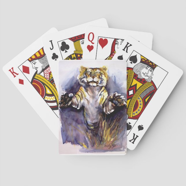 Cartas de juego de tigres tigres (Reverso)