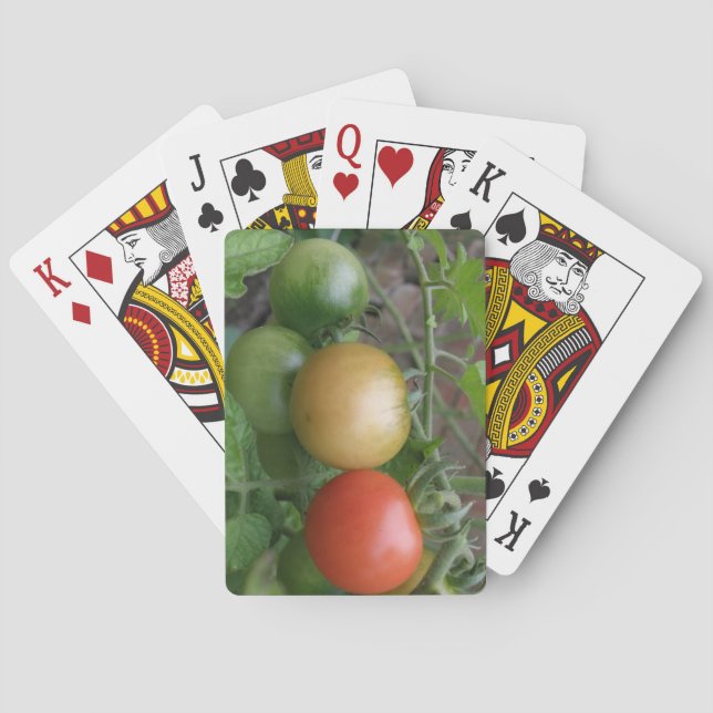Cartas de juego de tomates ligeros (Reverso)