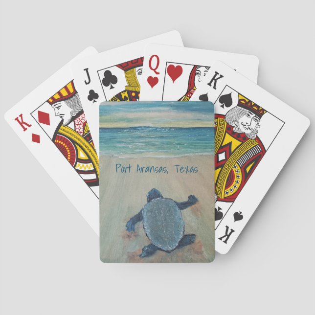 Cartas de juego de tortugas marinas (Reverso)