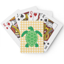 Cartas de juego de tortugas marinas