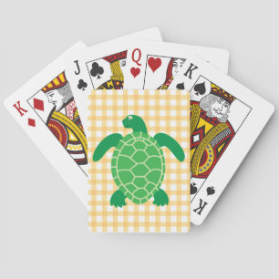 Cartas de juego de tortugas marinas