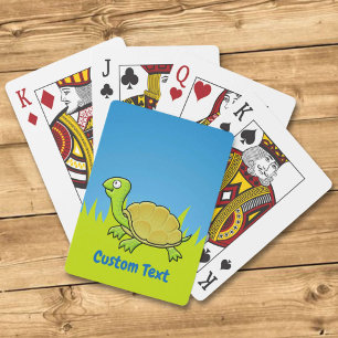 Cartas de juego de tortugas personalizados