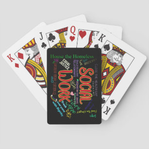 Cartas de juego de trabajo social
