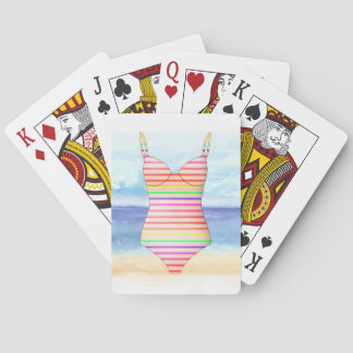 Cartas de juego de traje de baño