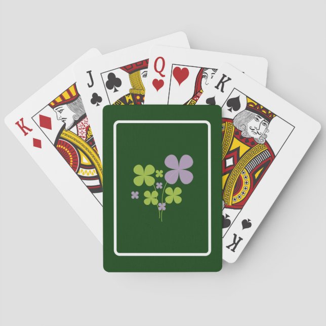 Cartas de Juego de Trébol (Reverso)