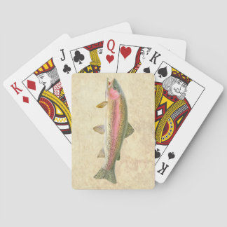 Cartas de juego de trucha arco iris
