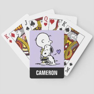 Cartas de juego de Valentine Charlie Brown y Snoop