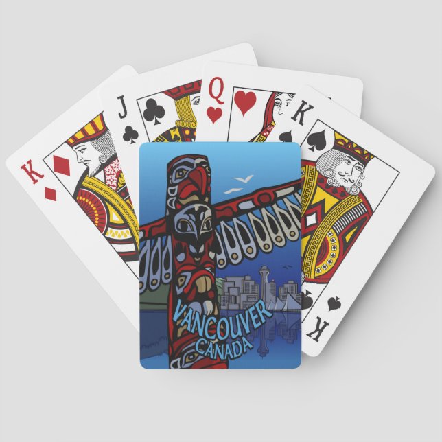 Cartas de juego de vancouver (Reverso)