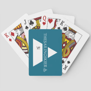 cartas de juego de vela y esquí, regalos de jugado