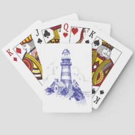 Cartas de juego de vintage Lighthouse
