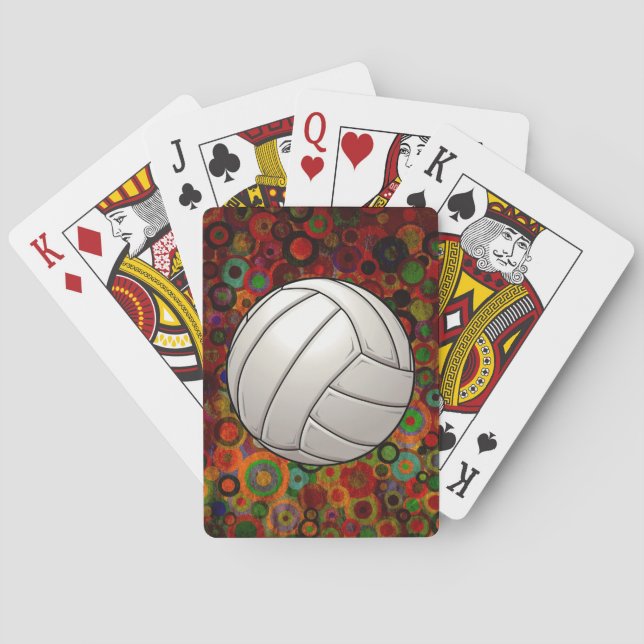 Cartas de juego de voleibol (Reverso)