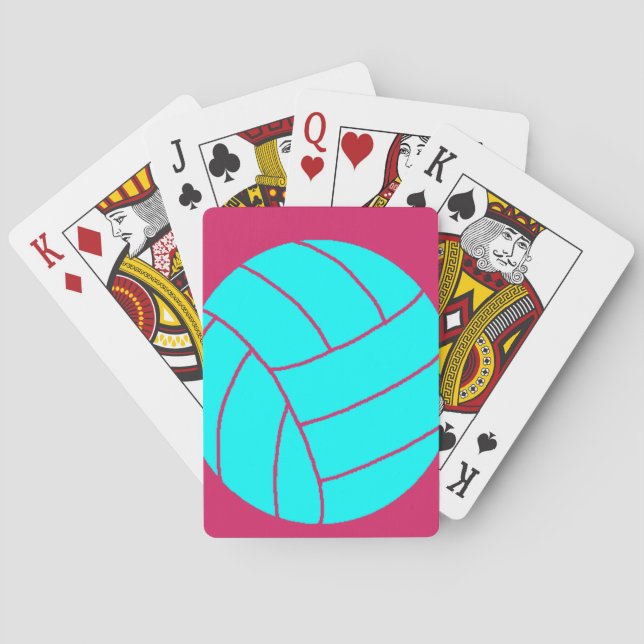 Cartas de juego de voleibol (Reverso)