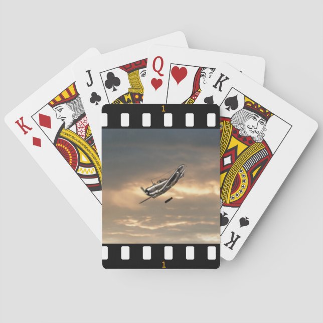 Cartas de juego de War Movie Aircraft (Reverso)