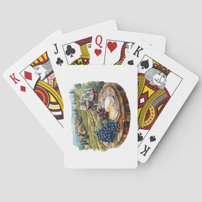 Cartas de juego de Wine Country (Reverso)