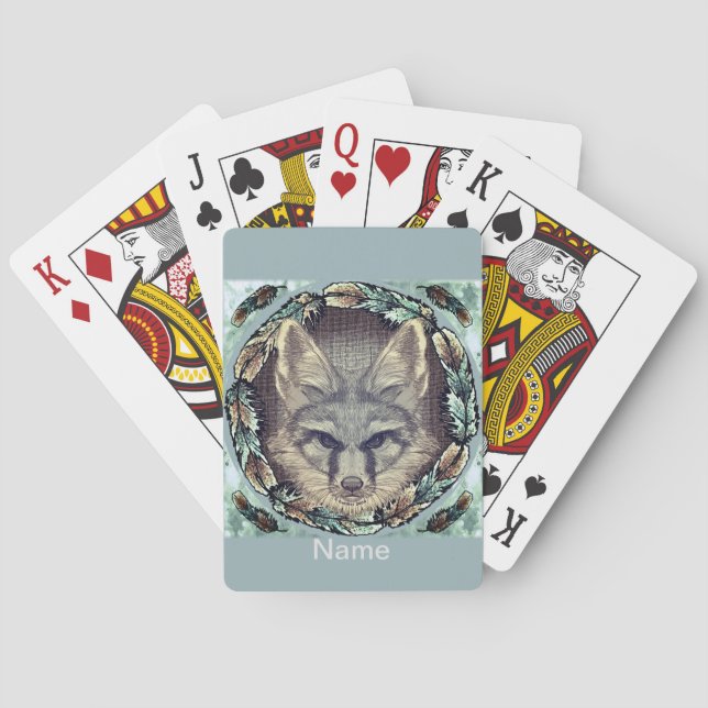 Cartas de juego de zorro (Reverso)