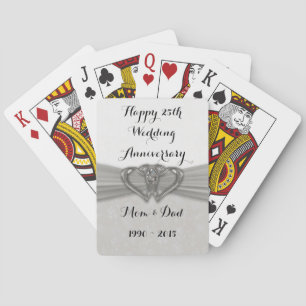 Cartas de juego del 25º aniversario del Boda de Da