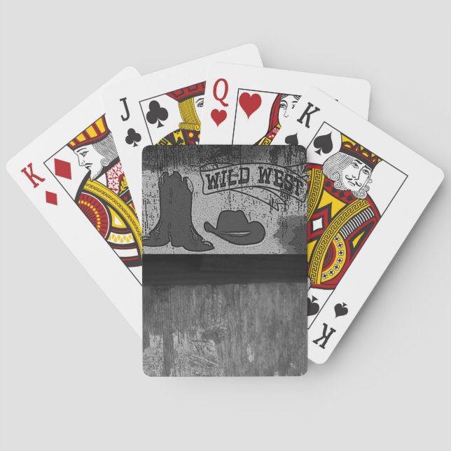 Cartas de juego del antiguo oeste del país (Reverso)