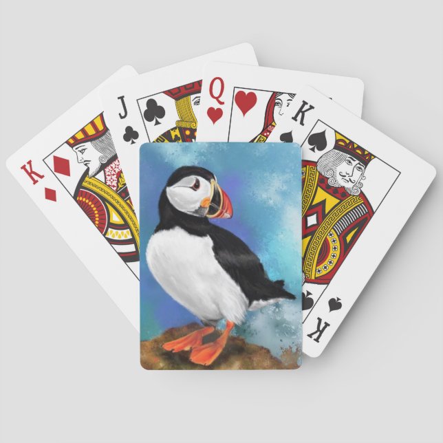 Cartas de juego del atún de aleta azul del Atlánti (Reverso)