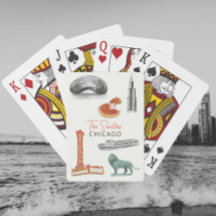 Cartas de juego del Boda de Chicago