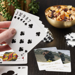 Cartas de juego del Boda de fotografías Golden Fle