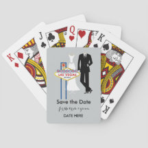 Cartas de juego del Boda de Las Vegas "Save the Da