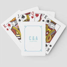 Cartas de juego del Boda de Moda Deco Aqua Paradis