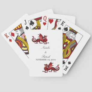 Cartas de juego del Boda Dragón Rojo