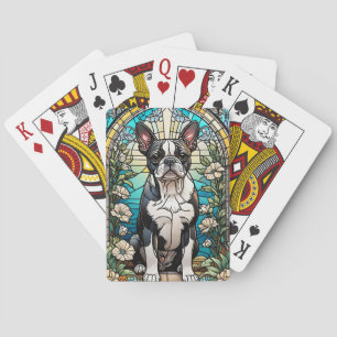 Cartas de juego del Boston Terrier