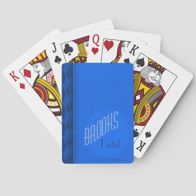Cartas de juego del Brooks House Hotel (Blue Deck) (Reverso)