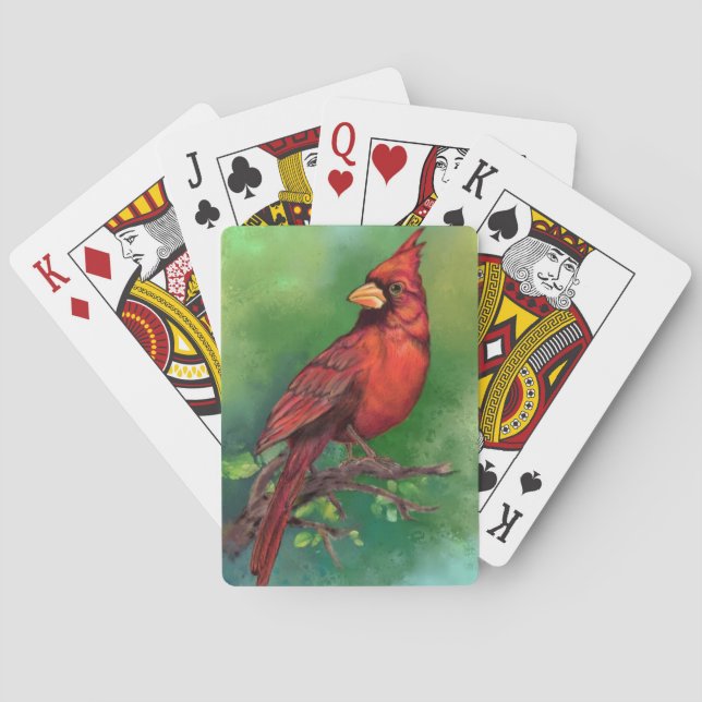 Cartas de juego del cardenal norte (Reverso)