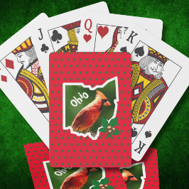 Cartas de juego del cardenal Ohio Buckeye State