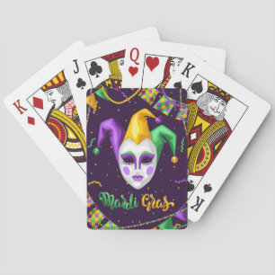 Cartas de juego del Carnaval de Mardi Gras