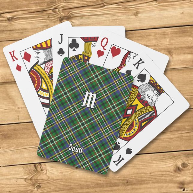 Cartas de juego del Clan Scott Green Tartan (Subido por el creador)