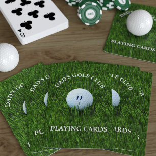 Cartas de juego del club de golf moderno Golfer Da
