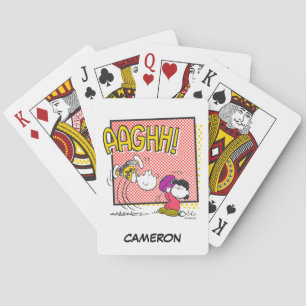 Cartas de juego del cómic de Charlie Brown y Lucy