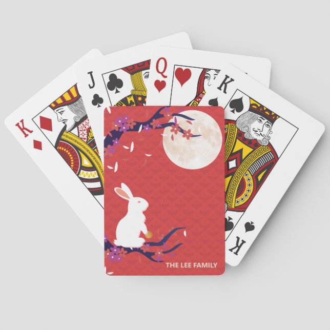 Cartas de juego del Conejo Moon de mediados del ot (Reverso)